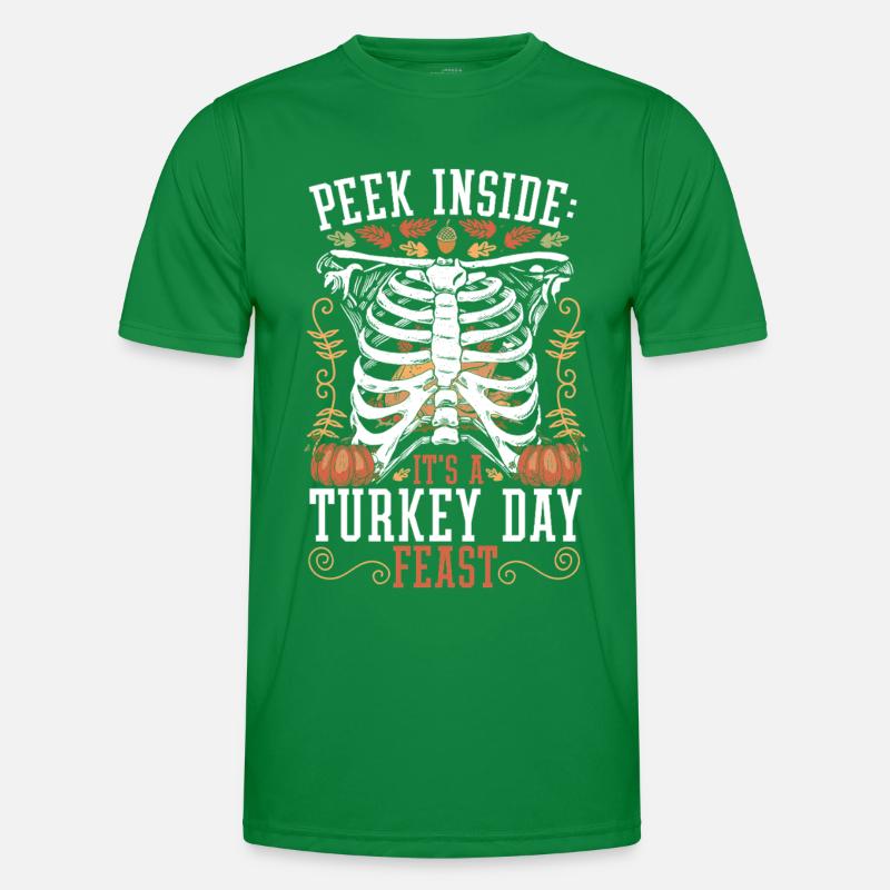 Fall Thanksgiving Humor Fall Xray Men's Functional T-Shirt