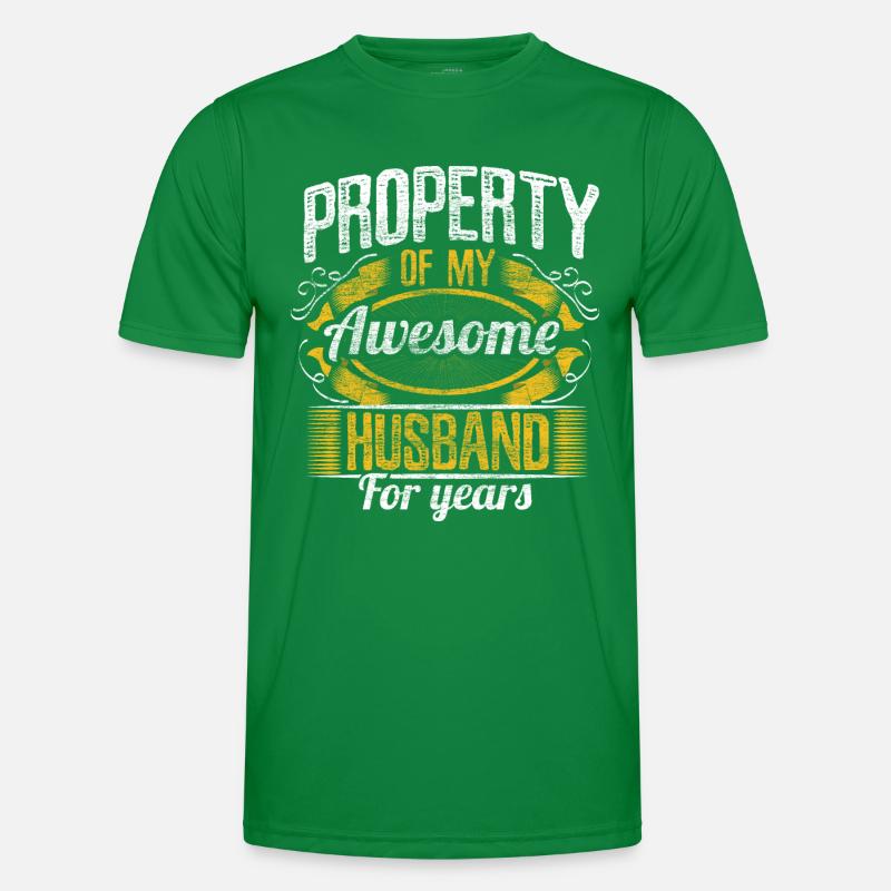 Ehe Ehefrau Bräutigam Geschenk Männer Funktions-T-Shirt