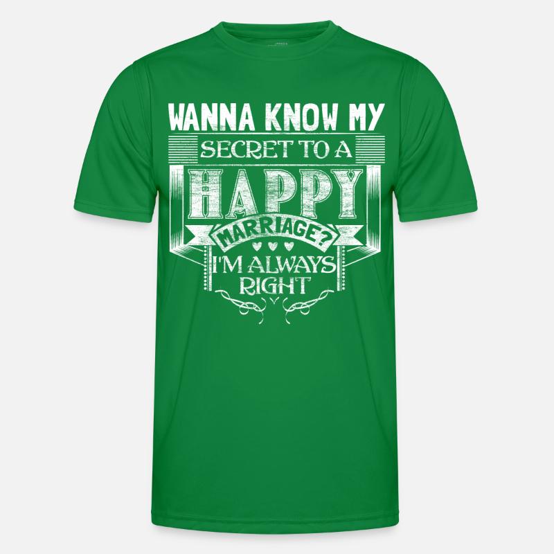 Ehe Ehefrau Ehering Geschenkidee Männer Funktions-T-Shirt