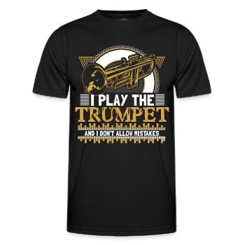 Trompette - T-shirt sport Homme - noir - Devant - AI Model Male 178 dark (178cm)
