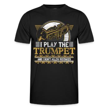 Trompette Trompette Trompette Cadeau - T-shirt sport Homme - noir - Devant - AI Model Male 178 dark (178cm)