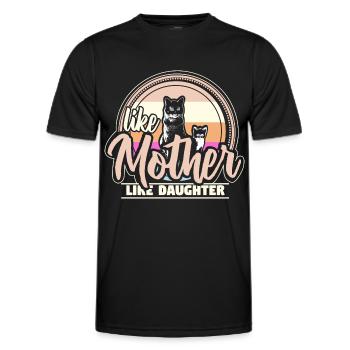 Mère Fille Cadeau de cohésion de la fête des mères - T-shirt sport Homme - noir - Devant - AI Model Male 178 dark (178cm)