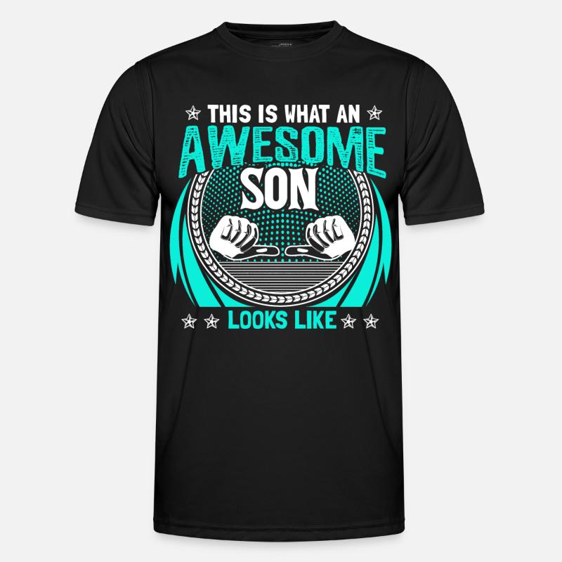 Sohn Vater Junge Geschenkidee Männer Funktions-T-Shirt
