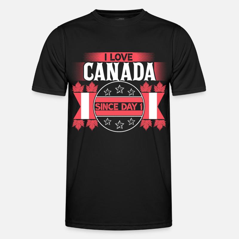 Canada Maple Leaf Origin - Men's Functional T-Shirt - black