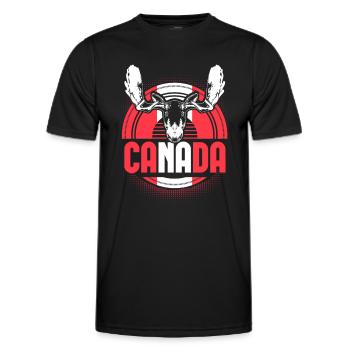 Cadeau d’origine acéricole du Canada - T-shirt sport Homme - noir - Devant - AI Model Male 178 dark (178cm)