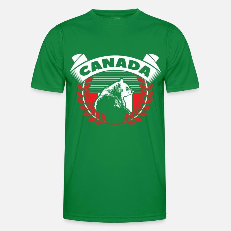 Canada Maple Leaf Flag Gift Men's Functional T-Shirt