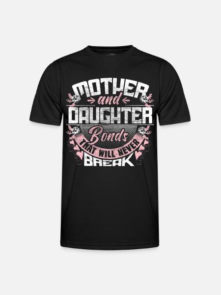Mutter Tochter Eltern - Männer Funktions-T-Shirt - Schwarz