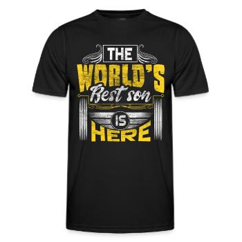 Son Sons Birthday Gift - Men's Functional T-Shirt - black - Front - AI Model Male 178 dark (178cm)
