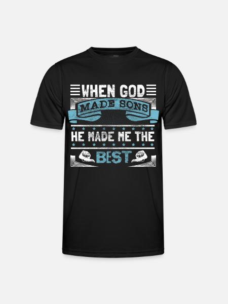 Best Son Father Gift - Men's Functional T-Shirt - black