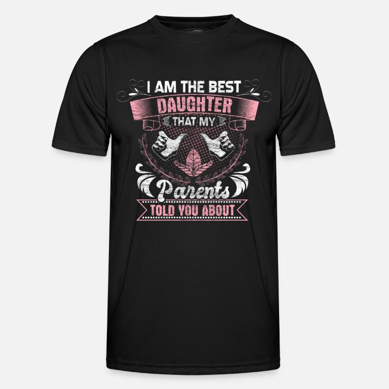 Tochter Vater Geschenkidee - Männer Funktions-T-Shirt - Schwarz