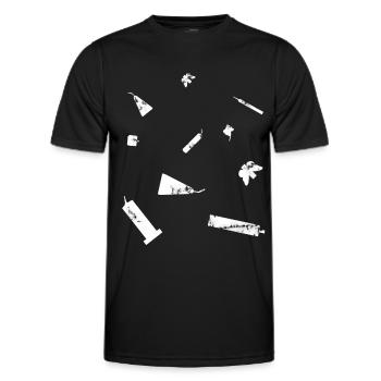 Pyro Collection - T-shirt sport Homme - noir - Devant - AI Model Male 178 dark (178cm)