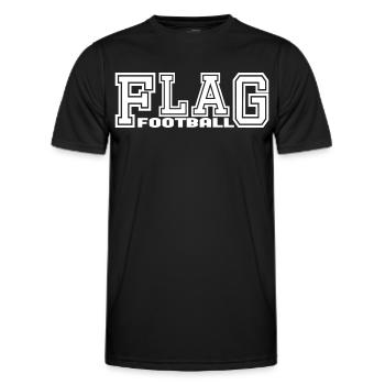 Flag Football Player and Player Design - Men's Functional T-Shirt - black - Front - AI Model Male 178 dark (178cm)