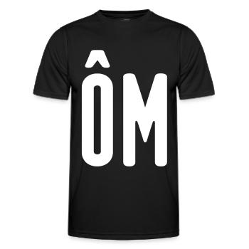 OM! Home! - T-shirt sport Homme - noir - Devant - AI Model Male 178 dark (178cm)