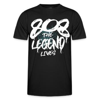 808 Analog SYNTHESIZER Drum Machine - Men's Functional T-Shirt - black - Front - AI Model Male 178 dark (178cm)
