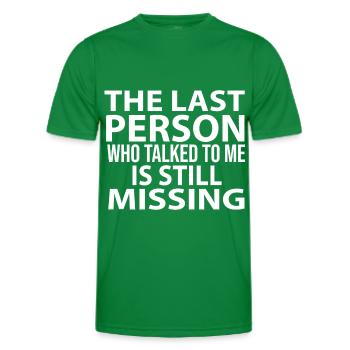 lustige sprüche - Männer Funktions-T-Shirt - Kelly Green - Vorne - AI Model Male 178 dark (178cm)