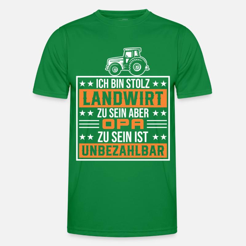 Traktorfahrer Opa Traktor Geschenk Männer Funktions-T-Shirt