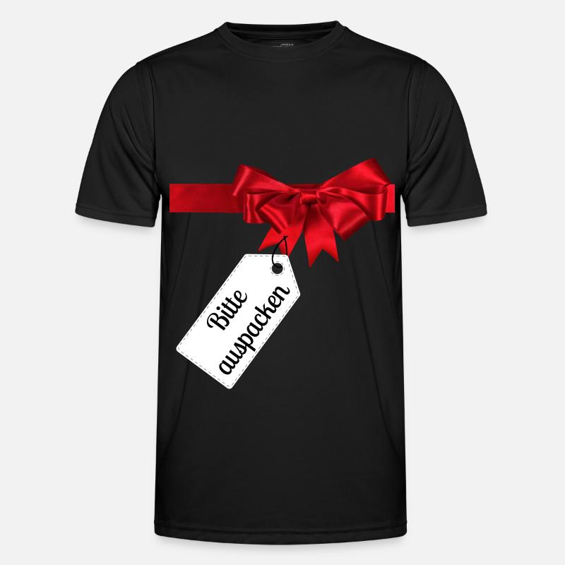 Geschenk - Bitte auspacken Männer Funktions-T-Shirt