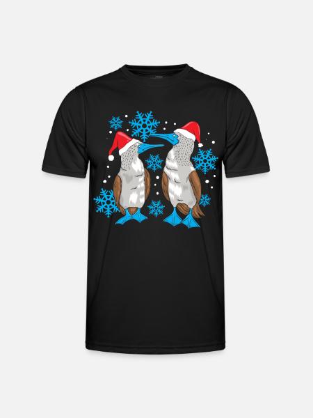 Blue-footed Christmas - Men's Functional T-Shirt - black