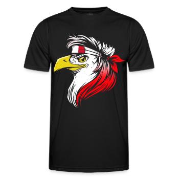 Malte - T-shirt sport Homme - noir - Devant - AI Model Male 178 dark (178cm)