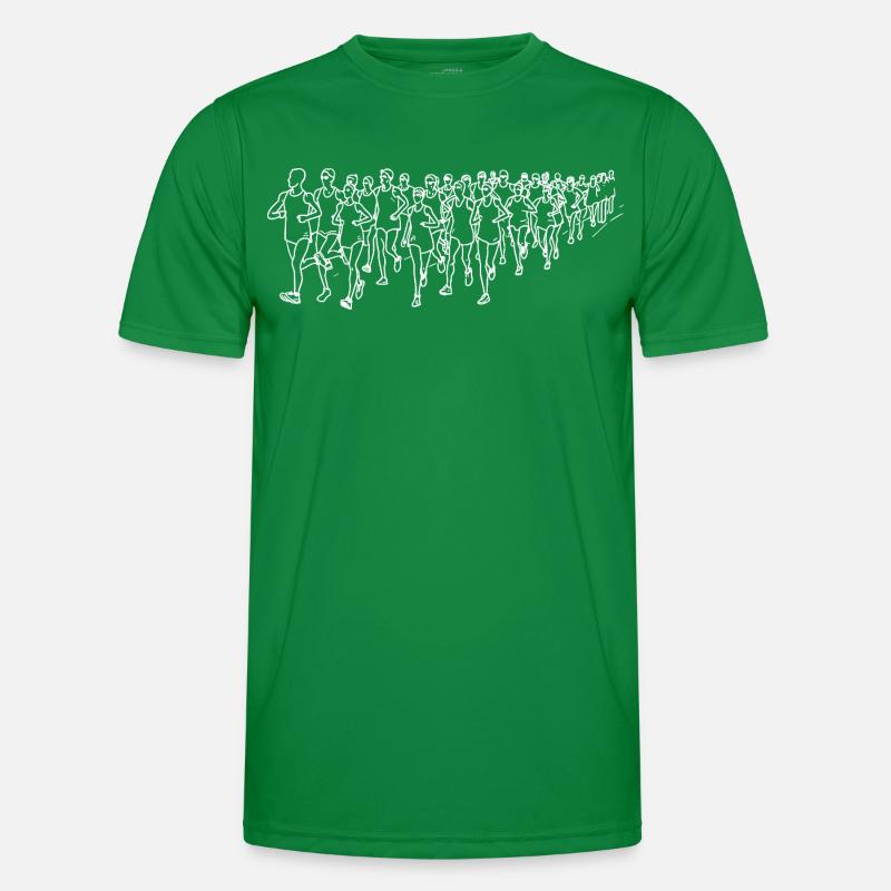 Runner Line Drawing Men's Functional T-Shirt