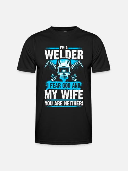 I'm a Welder - Welder - EN - Men's Functional T-Shirt - black