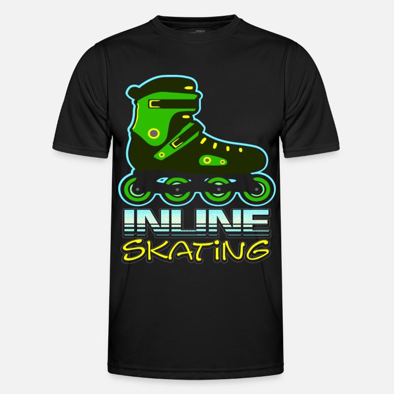 Inline skating - Männer Funktions-T-Shirt - Schwarz