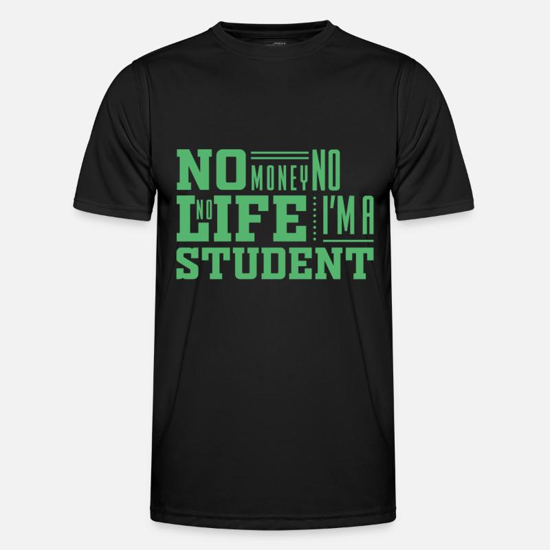 Studentin Uni Student Studieren Studium - Männer Funktions-T-Shirt - Schwarz