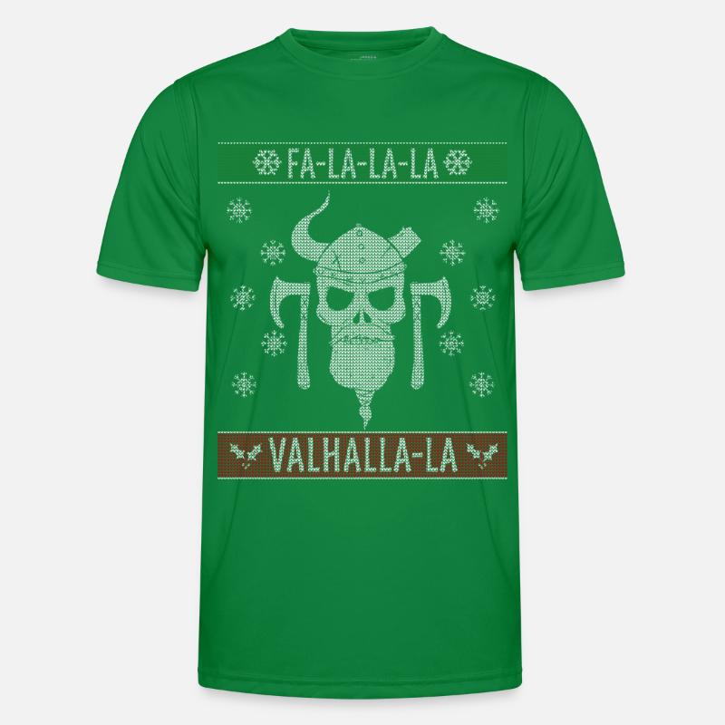 Pull de Noël laid Viking Valhalla Noël T-shirt sport Homme