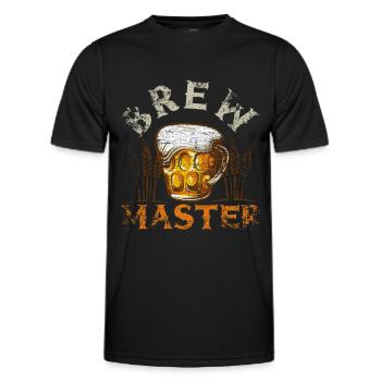 Brew Master - T-shirt sport Homme - noir - Devant - AI Model Male 178 dark (178cm)