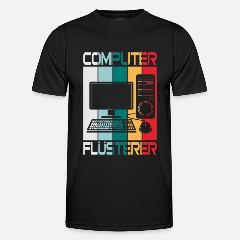 Computer Flüsterer - Männer Funktions-T-Shirt - Schwarz