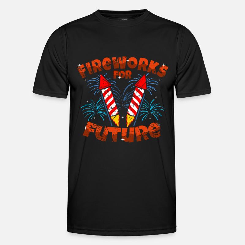 Fireworks For Future Pyro Pyromane Pyrotechniker - Männer Funktions-T-Shirt - Schwarz