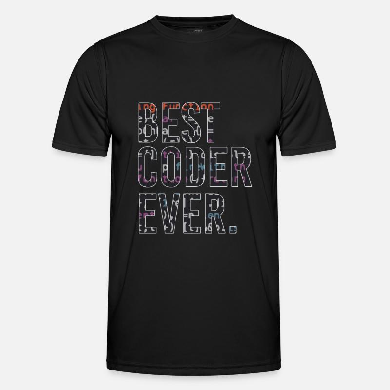 Best programmer code coder - Men's Functional T-Shirt - black