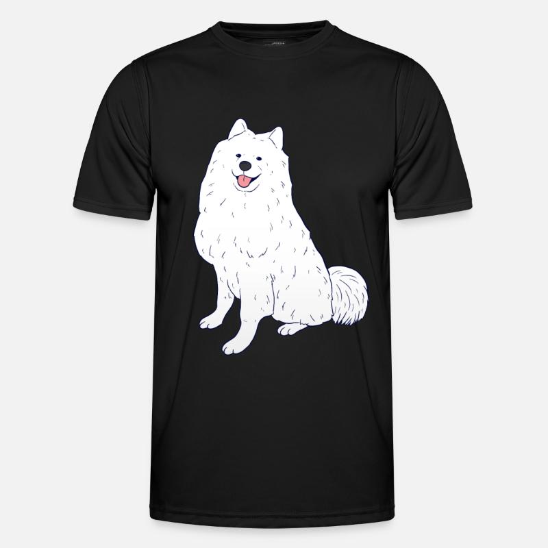 Samoyed - Men's Functional T-Shirt - black