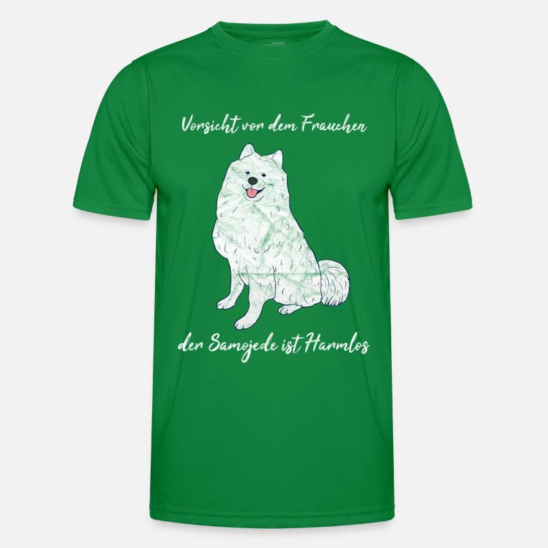 Samojede Hund Männer Funktions-T-Shirt
