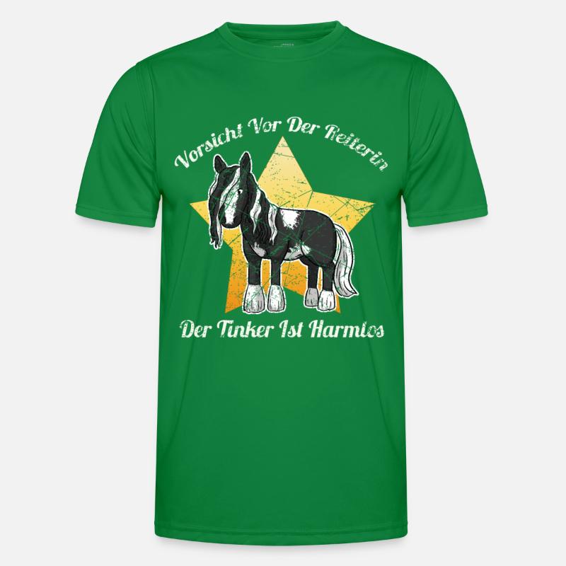 Irish Tinker Pferd Gypsy Cop Männer Funktions-T-Shirt