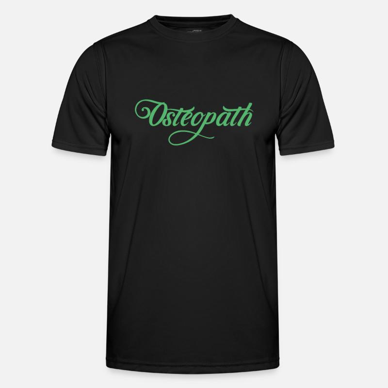 Team Osteopathie Osteopathin Osteopath Praxis - Men's Functional T-Shirt - black