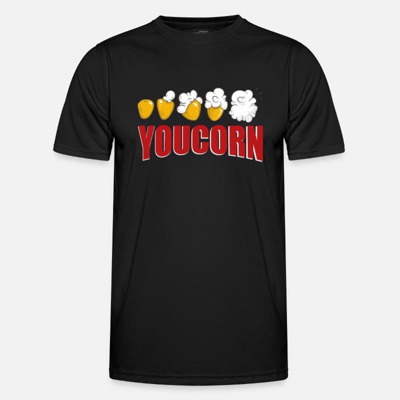 Popcorn Spruch Männer Funktions-T-Shirt