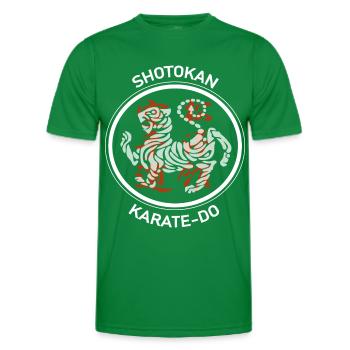Karate Shotokan Shirt - T-shirt sport Homme - vert - Devant - AI Model Male 178 dark (178cm)