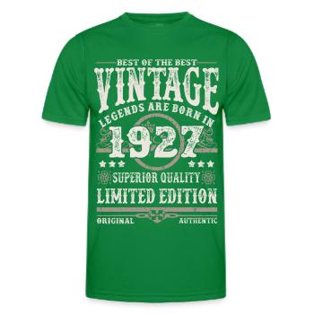 Legenden werden 1927 geboren - Männer Funktions-T-Shirt - Kelly Green - Vorne - AI Model Male 178 dark (178cm)