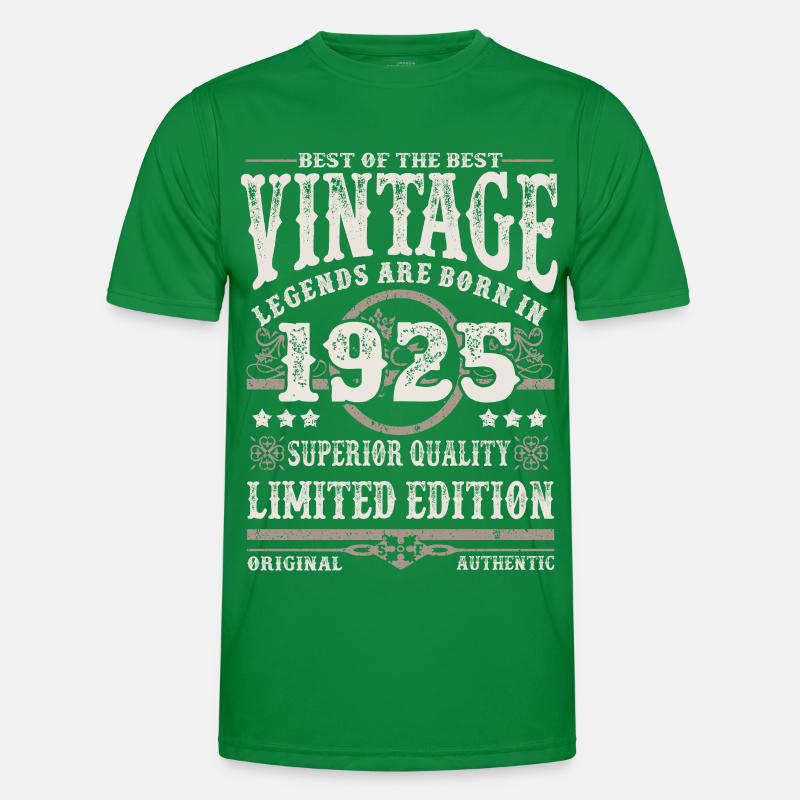 Legenden werden 1925 geboren Männer Funktions-T-Shirt