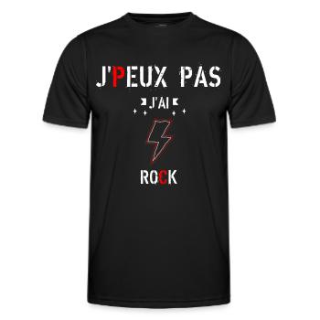 J Peux Pas J Ai Rock - T-shirt sport Homme - noir - Devant - AI Model Male 178 dark (178cm)