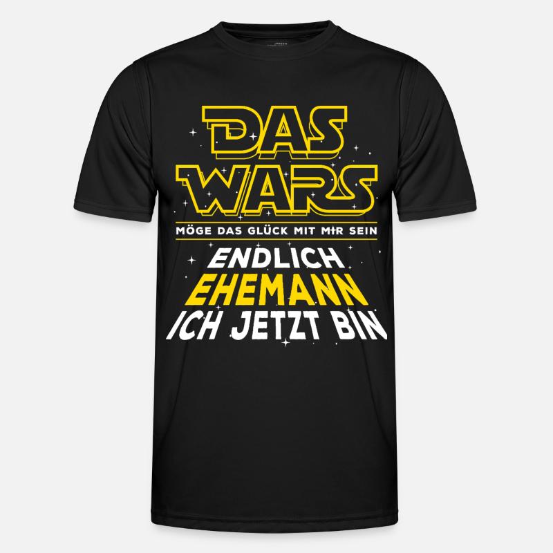 Das Wars - Endlich Ehemann ich jetzt bin. Hochzeit - Männer Funktions-T-Shirt - Schwarz