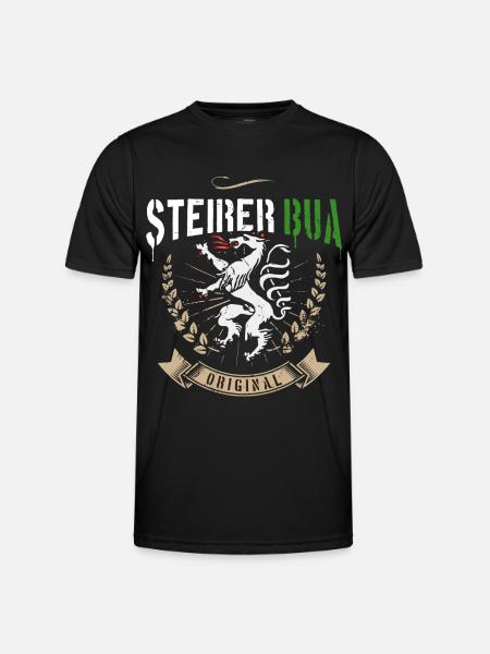 Steirerbua Steiermark Steirer Bua - Männer Funktions-T-Shirt - Schwarz
