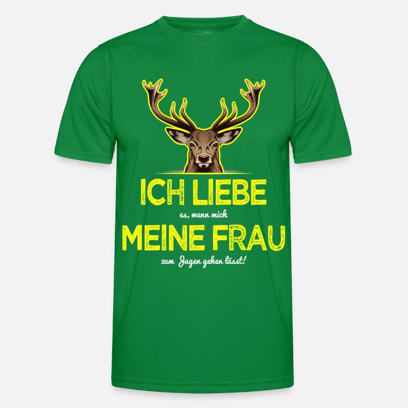 Jäger Sprüche Männer Funktions-T-Shirt
