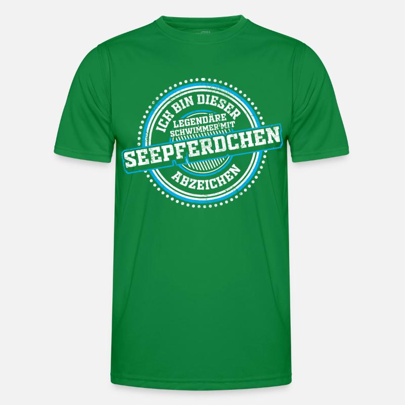 Seepferdchen Abzeichen Prüfung bestanden Geschenk Männer Funktions-T-Shirt