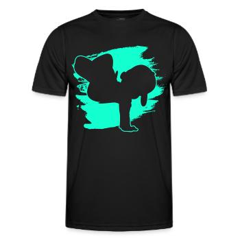 Breakdancer Breakdancing Junge - Männer Funktions-T-Shirt - Schwarz - Vorne - AI Model Male 178 dark (178cm)