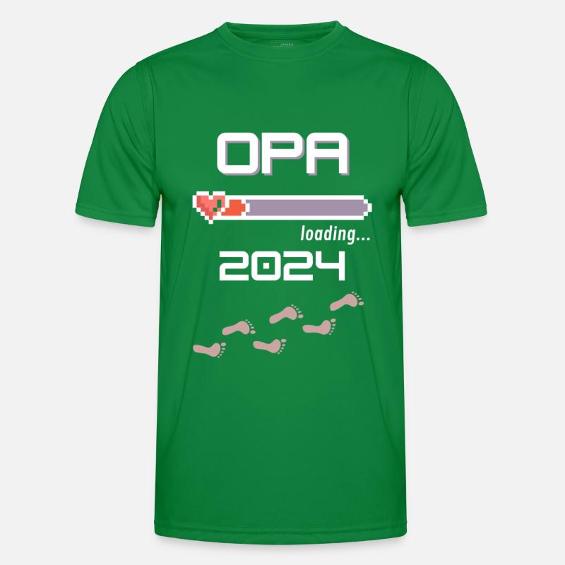 Opa 2024 loading... Männer Funktions-T-Shirt