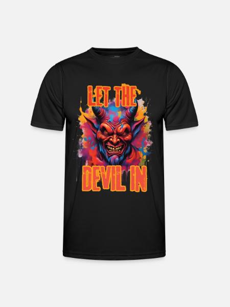 LET THE DEVIL IN. - Men's Functional T-Shirt - black
