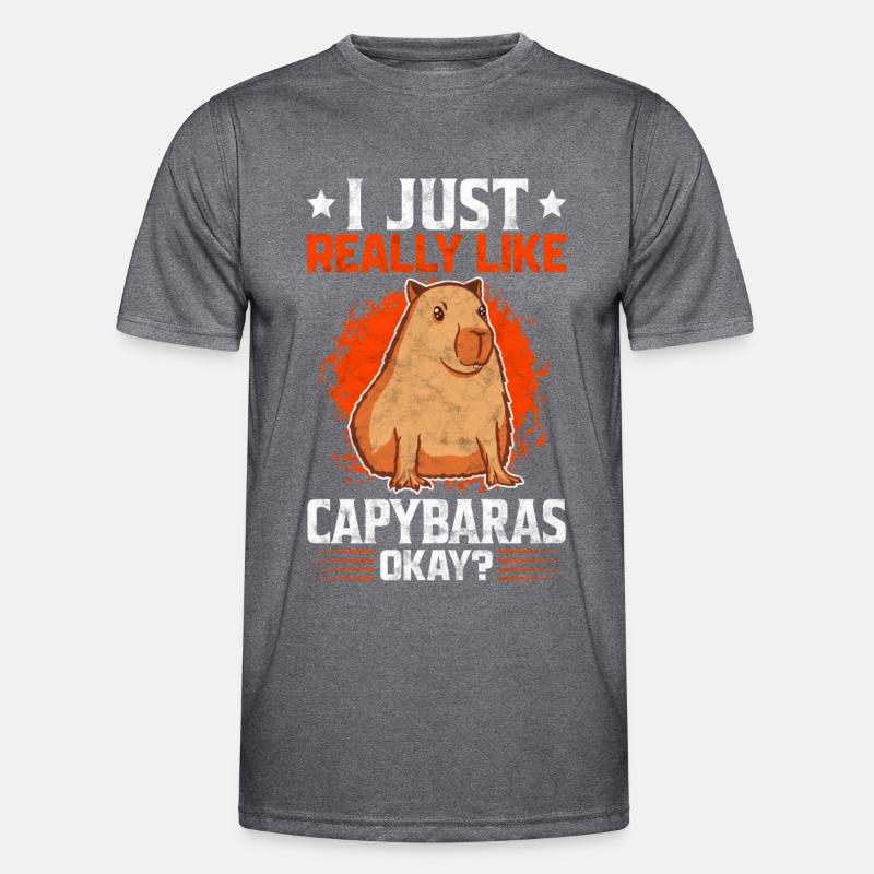 J’aime le sort du cochon d’eau de Capybara T-shirt sport Homme