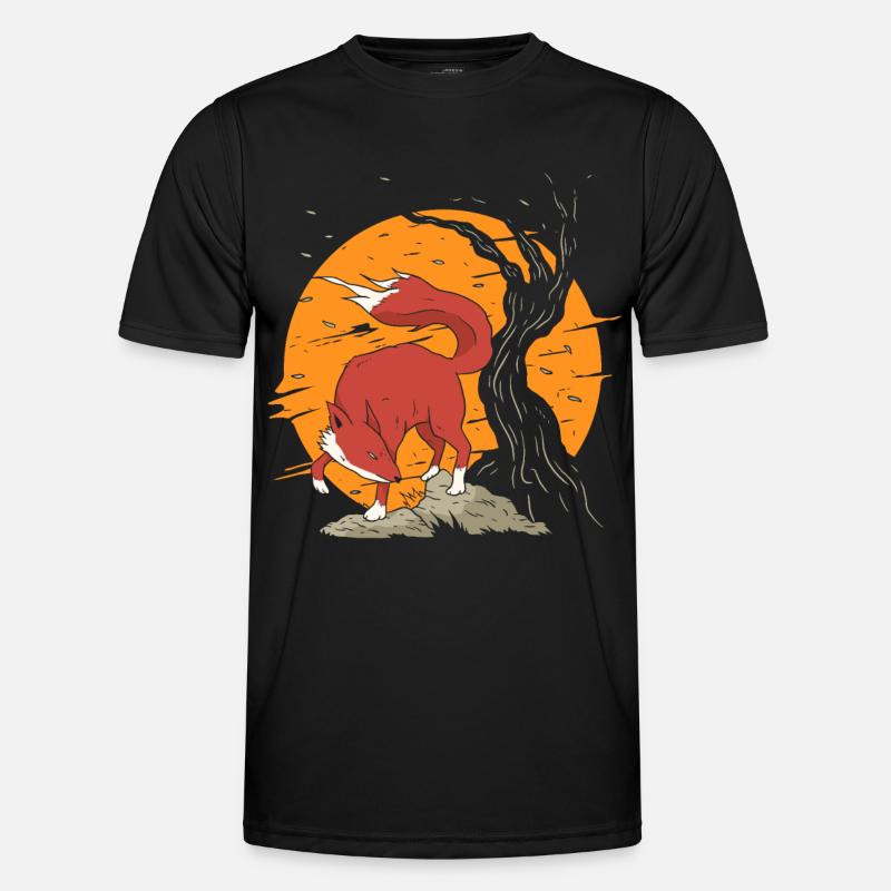 Kitsune Anime Red Fox Gift Men's Functional T-Shirt